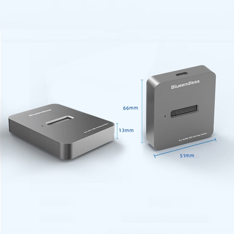 Blueendless M.2 NGFF / NVME Solid State Drive Bottom USB3.1 Notebook External SSD Mobile Hard Disk Socket, Style: SD01 (M.2 SATA Protocol)
