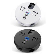 QC3.0 Car 12V 24V To 110V 220V Multi-function Inverter(White Round)