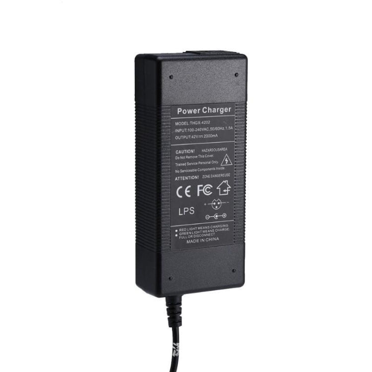 THGX-4202 42V / 2A DC 5.5mm Charging Port Universal Electric Scooter Power Adapter Lithium Battery Charger for Xiaomi Mijia M365 & Ninebot ES2 / ES4, EU Plug