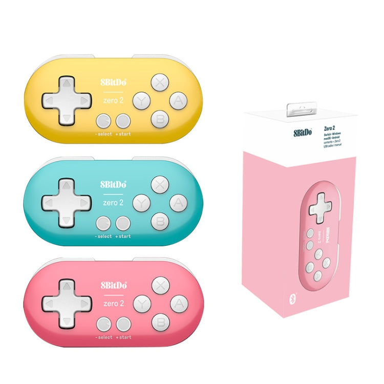 8Bitdo Zero2 Wireless Bluetooth Mini Handle For Switch / Windows / Android / MacOS / Steam / Respeberr(Blue Green)
