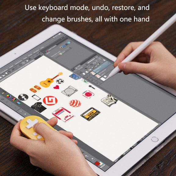 8Bitdo Zero2 Wireless Bluetooth Mini Handle For Switch / Windows / Android / MacOS / Steam / Respeberr(Yellow)