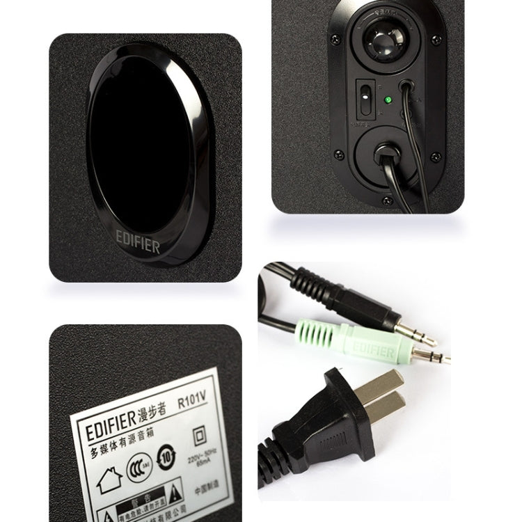 EDIFIER R101V Laptop Audio Home Mini Subwoofer, US Plug(Black) - free shipping - PMC Jewellery - Order now!