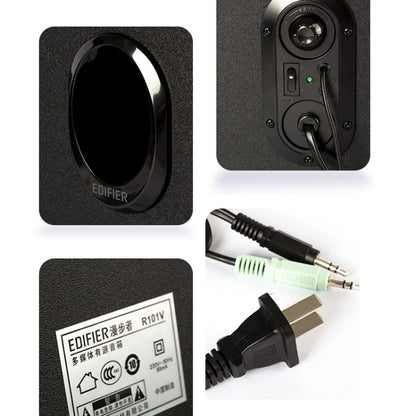 EDIFIER R101V Laptop Audio Home Mini Subwoofer, US Plug(Black) - free shipping - PMC Jewellery - Order now!