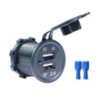 KWG-P1 Car Motorcycle Ship Modified USB Charger 5V 3.1A With Blue LED Lamp Display Waterproof And Dustproof Car Charger - DIY Modified Charger by PMC TechLife | Online Shopping South Africa | PMC TechLife
