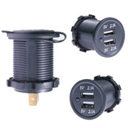 KWG-P1 Car Motorcycle Ship Modified USB Charger 5V 3.1A With Blue LED Lamp Display Water-resistant And Dustproof Car Charger