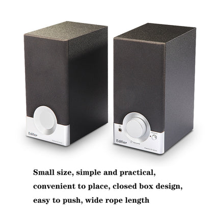 Edifier R18T Notebook Desktop Computer Mini Speaker Small Subwoofer, US Plug(Black) - free shipping - PMC Jewellery - Order now!