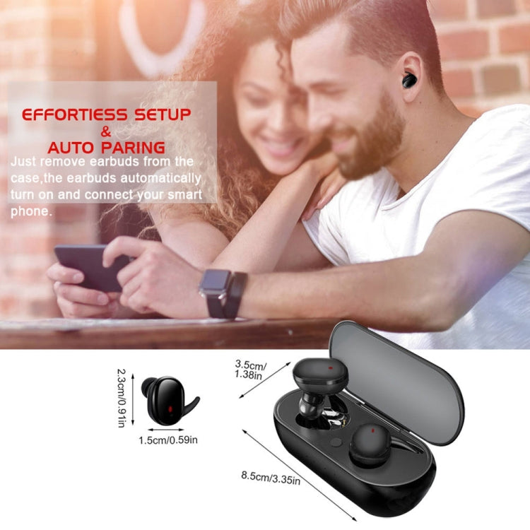 Y30 Wireless Bluetooth Headset 5.0 In-Ear Mini Earphone, Colour: Black - Bluetooth Earphone by PMC TechLife | Online Shopping South Africa | PMC TechLife