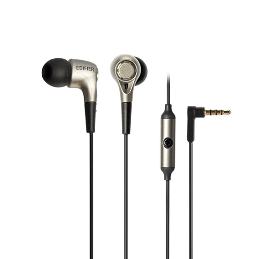 Edifier H230P In-Ear Subwoofer 3.5mm Wire-Controlled Sports Earphone With Microphone, Cable Length:1.3m(Black) - In Ear Wired Earphone by Edifier | Online Shopping South Africa | PMC Jewellery | Buy Now Pay Later Mobicred