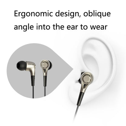 Edifier H230P In-Ear Subwoofer 3.5mm Wire-Controlled Sports Earphone With Microphone, Cable Length:1.3m(Black) - In Ear Wired Earphone by Edifier | Online Shopping South Africa | PMC Jewellery | Buy Now Pay Later Mobicred