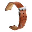 First Layer Retro Cowhide Frosted Leather Quick Release Universal Watch Band, Size��� 18mm(Light Brown)