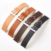 First Layer Retro Cowhide Frosted Leather Quick Release Universal Watch Band, Size��� 18mm(Deep Brown)