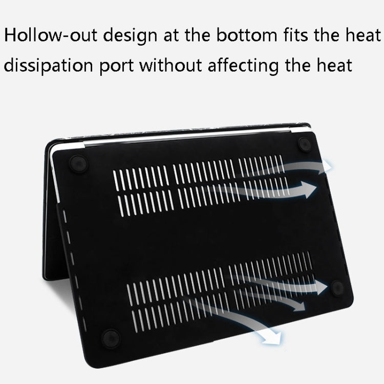 For MacBook Air 13 A1932 / A2179 / A2337 Plane PC Laptop Protective Case (Wine Red) - MacBook Air Cases by PMC TechLife | Online Shopping South Africa | PMC TechLife