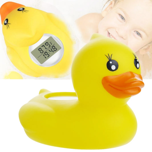 AF-023 Baby Bathing Yellow Duck Water Thermometer With Temperature and Time(Yellow) - Digital Thermometer by PMC Jewellery | Online Shopping South Africa | PMC Jewellery | Buy Now Pay Later Mobicred