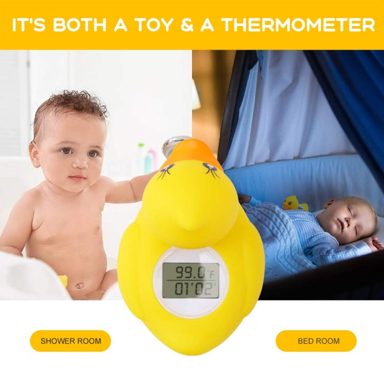 AF-023 Baby Bathing Yellow Duck Water Thermometer With Temperature and Time(Yellow) - Digital Thermometer by PMC TechLife | Online Shopping South Africa | PMC TechLife | Buy Now Pay Later Mobicred