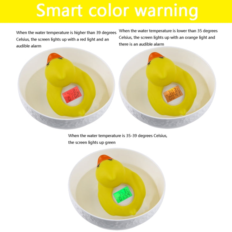 AF-023 Baby Bathing Yellow Duck Water Thermometer With Temperature and Time(Yellow) - Digital Thermometer by PMC TechLife | Online Shopping South Africa | PMC TechLife | Buy Now Pay Later Mobicred