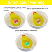 AF-023 Baby Bathing Yellow Duck Water Thermometer With Temperature and Time(Yellow)