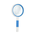 Hand-Held Reading Magnifier Glass Lens Anti-Skid Handle Old Man Reading Repair Identification Magnifying Glass, Specification: 75mm 4 Times (Blue White) - free shipping - PMC TechLife - Order now!