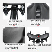WEST BIKING Bicycle Riding Big Butt Comfortable Saddle(Black Hollow Windshield)