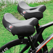WEST BIKING Bicycle Riding Big Butt Comfortable Saddle(Black Hollow Windshield)