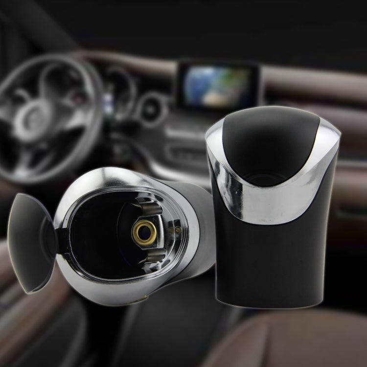 N10 Mini Car Loaded Ashtray With Lamp And Cover Car Supplies(Silver) - Ashtrays by PMC TechLife | Online Shopping South Africa | PMC TechLife