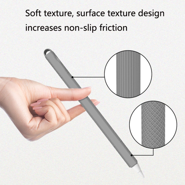 5 PCS Stylus Silicone Protective Case For Apple Pencil 2(Black) - Pencil Accessories by PMC TechLife | Online Shopping South Africa | PMC TechLife | Buy Now Pay Later Mobicred