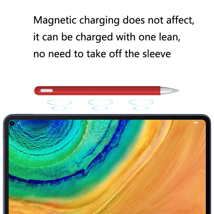 2 Sets 3 In 1 Stylus Silicone Protective Cover + Two-Color Pen Cap Set For Huawei M-Pencil(Gray) - Pencil Accessories by PMC TechLife | Online Shopping South Africa | PMC TechLife | Buy Now Pay Later Mobicred