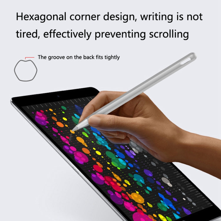 2 Sets 3 In 1 Stylus Silicone Protective Cover + Two-Color Pen Cap Set For Huawei M-Pencil(Gray) - Pencil Accessories by PMC TechLife | Online Shopping South Africa | PMC TechLife | Buy Now Pay Later Mobicred