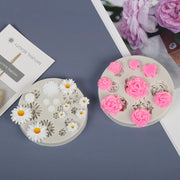 Flower Mold DIY Crystal Drip Silicone Mold, Specification: Small Daisy