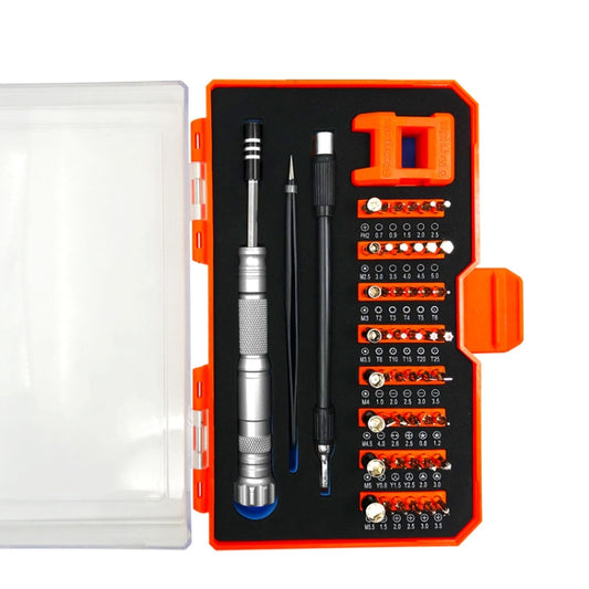 Obadun 9802B 52 in 1 Aluminum Alloy Handle Hardware Tool Screwdriver Set Home Precision Screwdriver Mobile Phone Disassembly Tool(Orange Box) - free shipping - PMC Jewellery - Order now!
