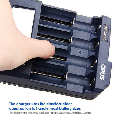 OPUS BT-C3100 Smart Smart Digital Intelligent 4-Slot Battery Charger(UK Plug) - free shipping - PMC Jewellery - Order now!