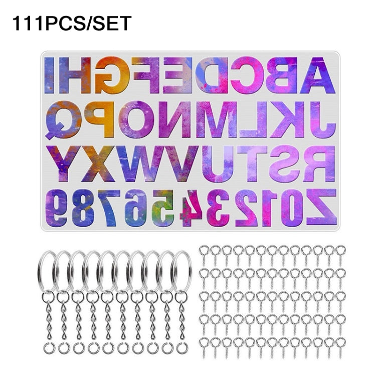 111PCS/Set DIY Mirror Silicone Pendant Mold, Crystal Epoxy Key Pendant Set(Mold) - Arts & Crafts by PMC TechLife | Online Shopping South Africa | PMC TechLife