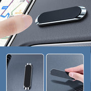 2 PCS Multifunctional Car Phone Holder Magnetic Suction Instrument Panel Navigation Suction Cup Holder, Colour: S17 Black