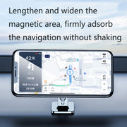 2 PCS Multifunctional Car Phone Holder Magnetic Suction Instrument Panel Navigation Suction Cup Holder, Colour: S17 Black