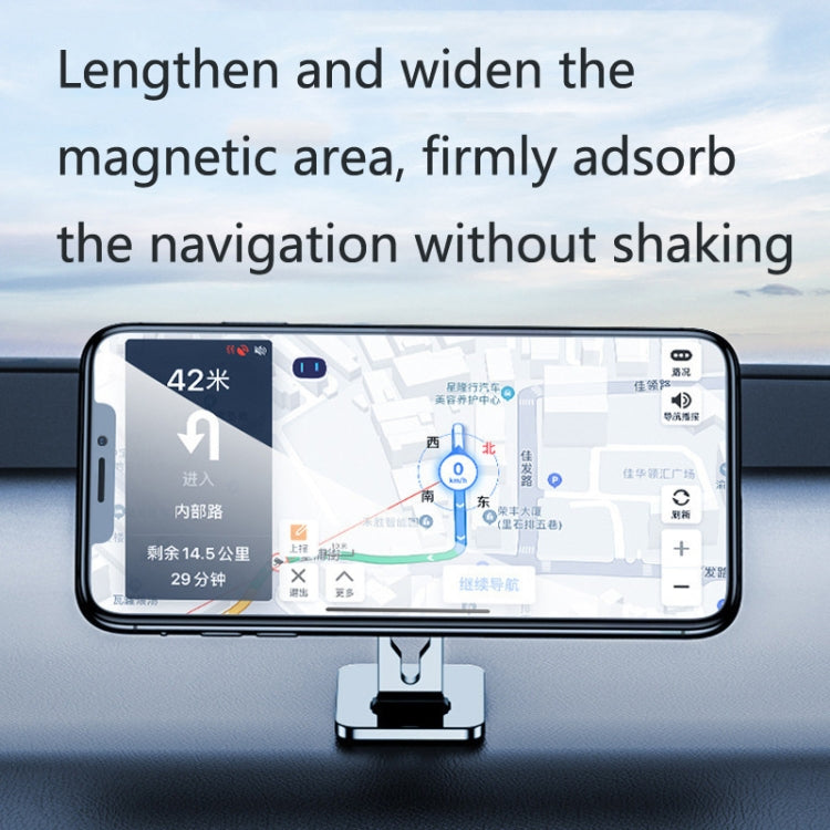 2 PCS Multifunctional Car Phone Holder Magnetic Suction Instrument Panel Navigation Suction Cup Holder, Colour: F6 Black - Car Holders by PMC TechLife | Online Shopping South Africa | PMC TechLife