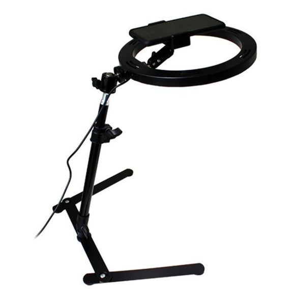 Overhead Shooting Bracket Ring Fill Light Set Live Beautifying LED Light Stand(Overhead Shot Bracket + Lamp)