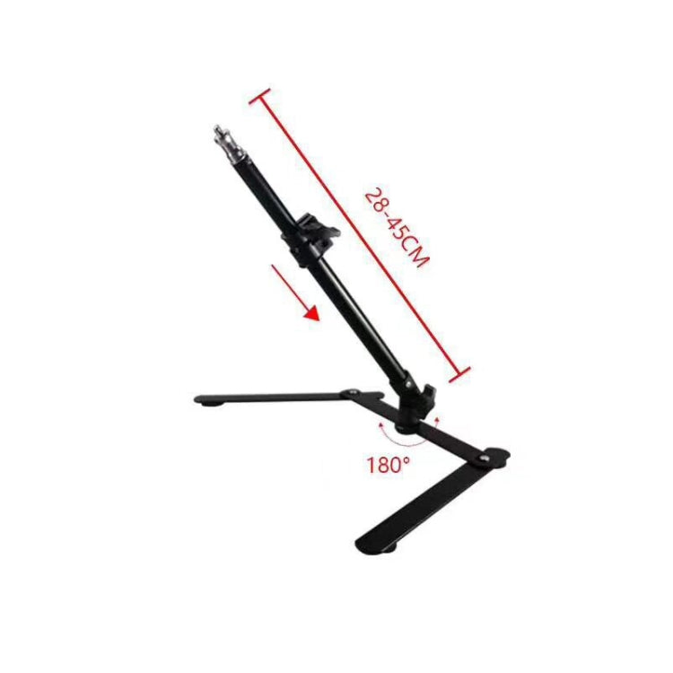 Overhead Shooting Bracket Ring Fill Light Set Live Beautifying LED Light Stand(Overhead Shot Bracket + Lamp)