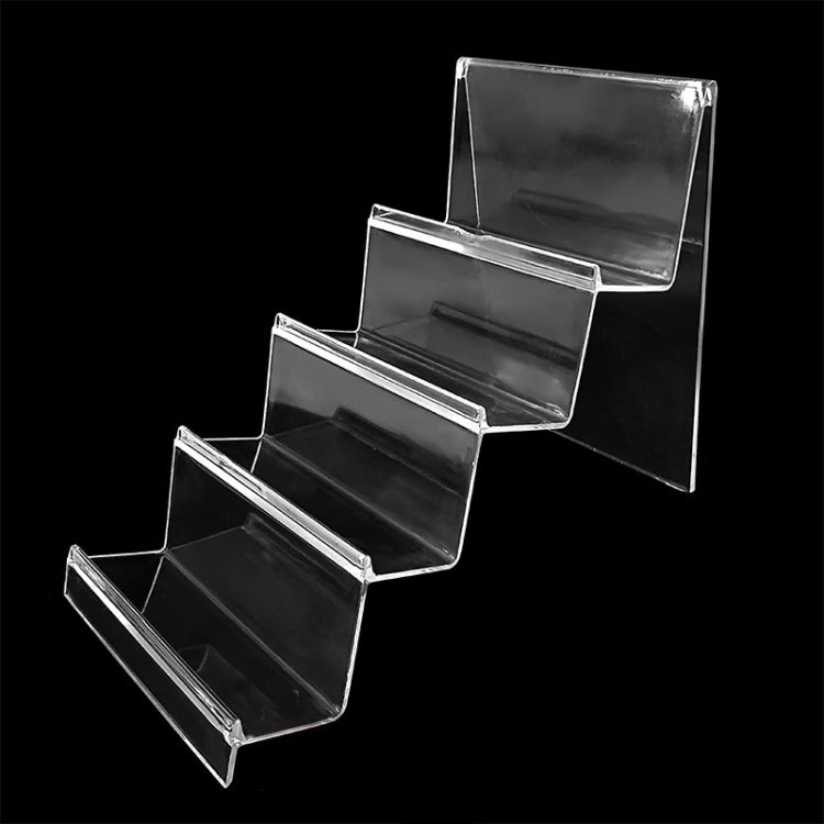 10 PCS Thickened Transparent Wallet Holder Plastic Phone Mask Display Stand Counter Display Stand,Specification: No. 4 4 Layer - Desktop Holder by PMC TechLife | Online Shopping South Africa | PMC TechLife