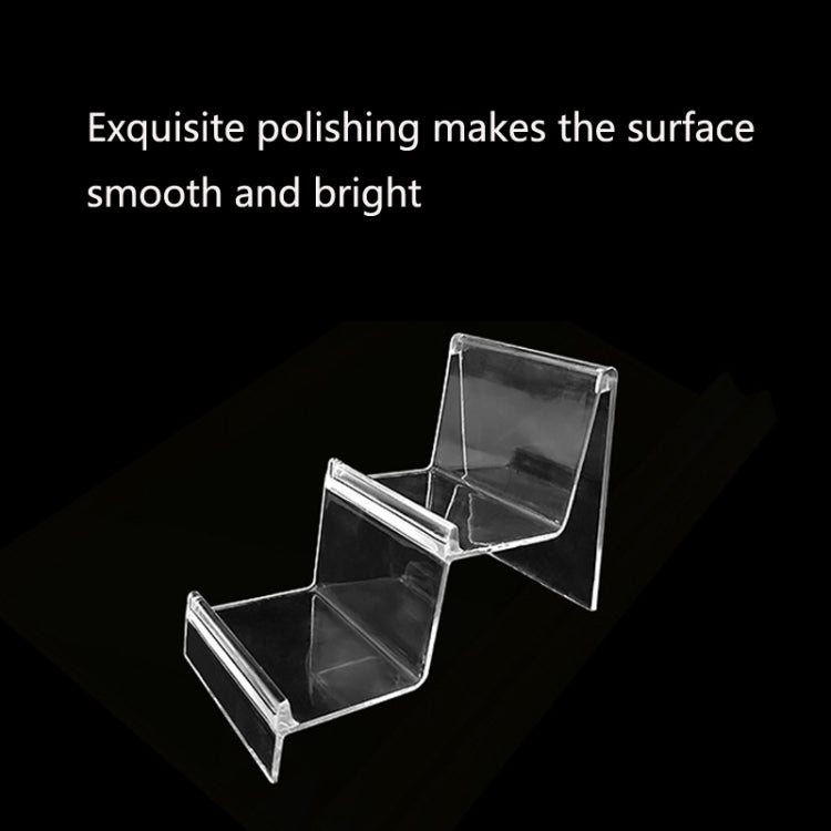 10 PCS Thickened Transparent Wallet Holder Plastic Phone Mask Display Stand Counter Display Stand,Specification: No. 4 4 Layer - Desktop Holder by PMC TechLife | Online Shopping South Africa | PMC TechLife