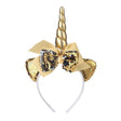 2 PCS F036 Unicorn Headband Children Birthday Festival Party Hair Accessories(Golden) - Holiday Decorations by PMC TechLife | Online Shopping South Africa | PMC TechLife