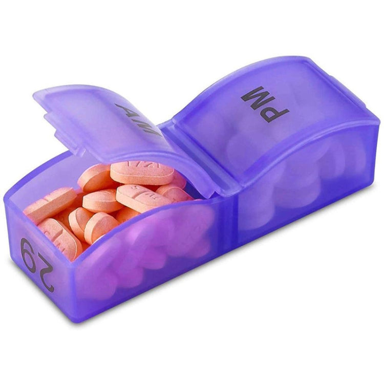 One Month Use 31-Compartment Plastic Colorful Pill Box Family Independent Pill Storage Box(20.5x10.3x7cm)