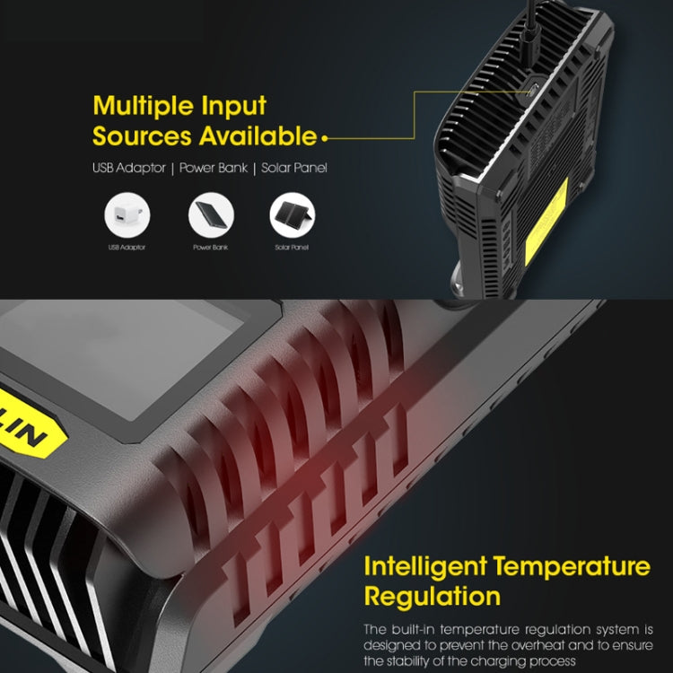 NITECORE Smart LCD Display Automatically Activates Repair USB 4-Slot Charger(UM4) - free shipping - PMC Jewellery - Order now!