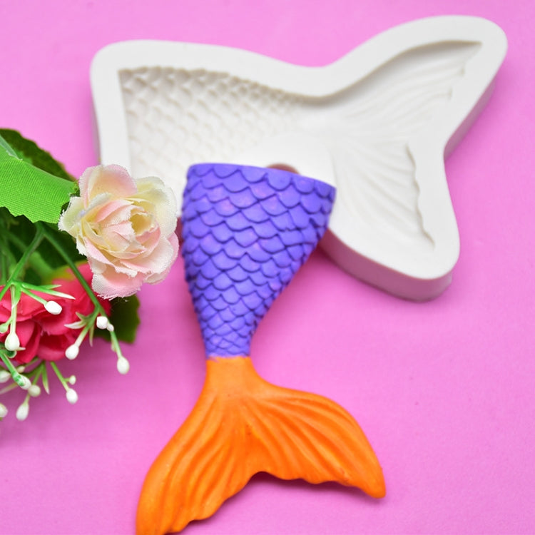Mini Mermaid Tail Liquid Silicone Mold Fondant Baking Mold, Specification: Large (Gray) 15-94 - Food Molds by PMC TechLife | Online Shopping South Africa | PMC TechLife