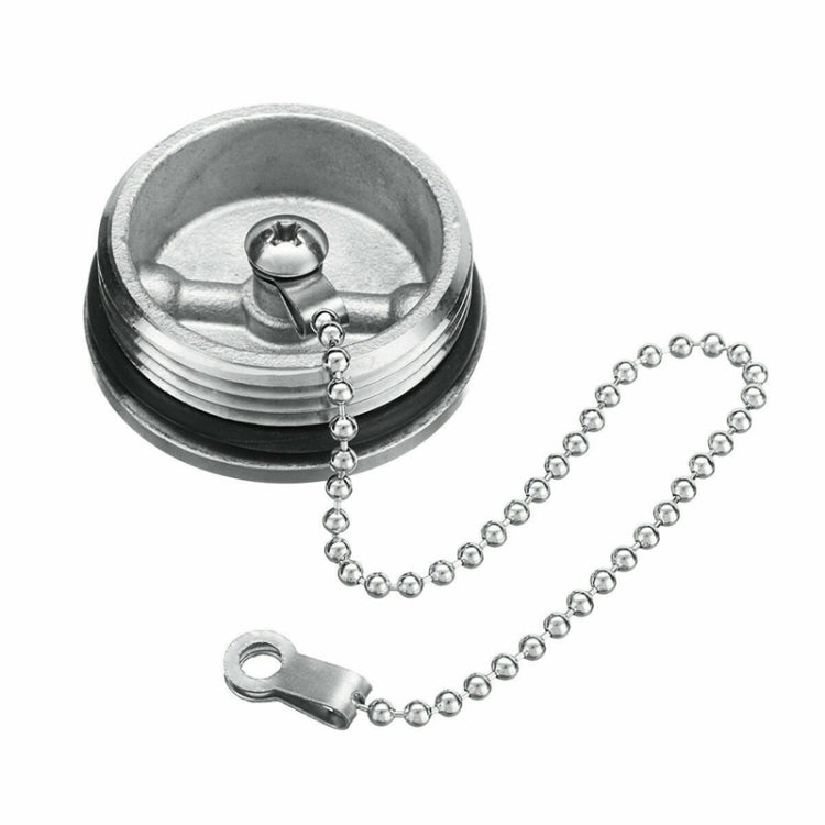 Stainless Steel Boat Deck Fill Filler Replacement Cap + Chain Boat Replacement Accessories - Boats Accessories by PMC TechLife | Online Shopping South Africa | PMC TechLife