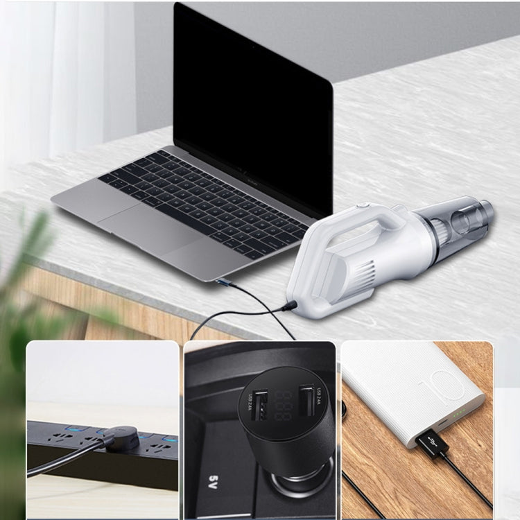 3 Section 11.1V + Drag Car Home High Suction Handheld Mute Wireless Vacuum Cleaner - Vacuum Cleaner by PMC TechLife | Online Shopping South Africa | PMC TechLife | Buy Now Pay Later Mobicred