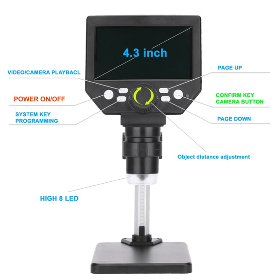 G1000 Digital Microscope HD Mobile Phone Repair Electron Microscope, Specification: Aluminum Alloy Bracket