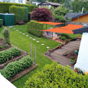 Outdoor Garden Swimming Pool Sun Awning Sunshade Sail Rain Water-resistant Canopy, Size: 2m x 1.8m(Beige)