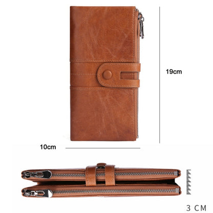 Retro Ladies RFID Wallet Leather Long Mobile Phone Bag(Red) - free shipping - PMC Jewellery - Order now!