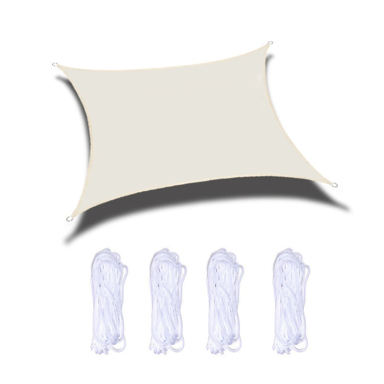 Outdoor Garden Sunshade Sail Waterproof Anti-UV Canopy, Size: 2m x 4m(Beige) - Tents & Accessories by PMC TechLife | Online Shopping South Africa | PMC TechLife