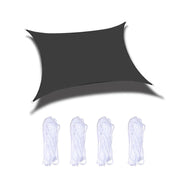 Outdoor Garden Sunshade Sail Water-resistant Anti-UV Canopy, Size: 2m x 5m(Black)