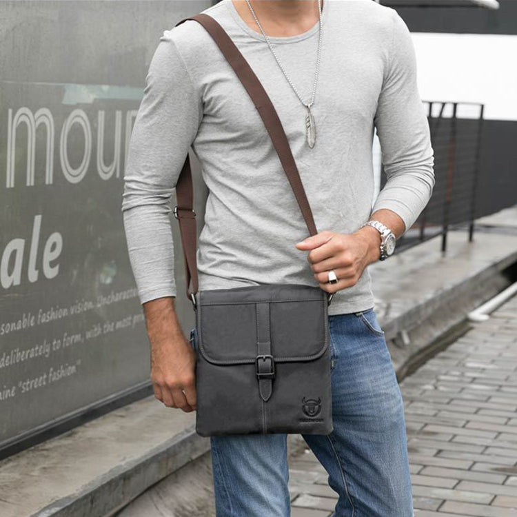 BULL CAPTAIN 034 Men Leather Shoulder Bag Sports Outdoor First-Layer Cowhide Bag(Brown) - free shipping - PMC Jewellery - Order now!